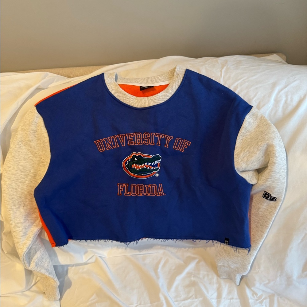 University of Florida Hype and Vice cropped crewneck